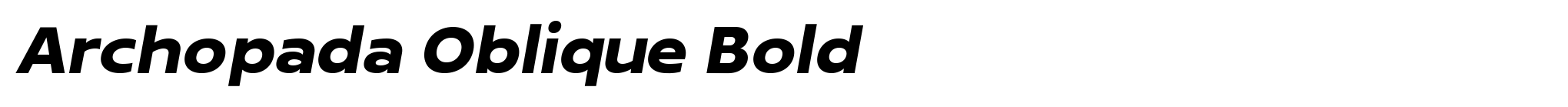 Archopada Oblique Bold image